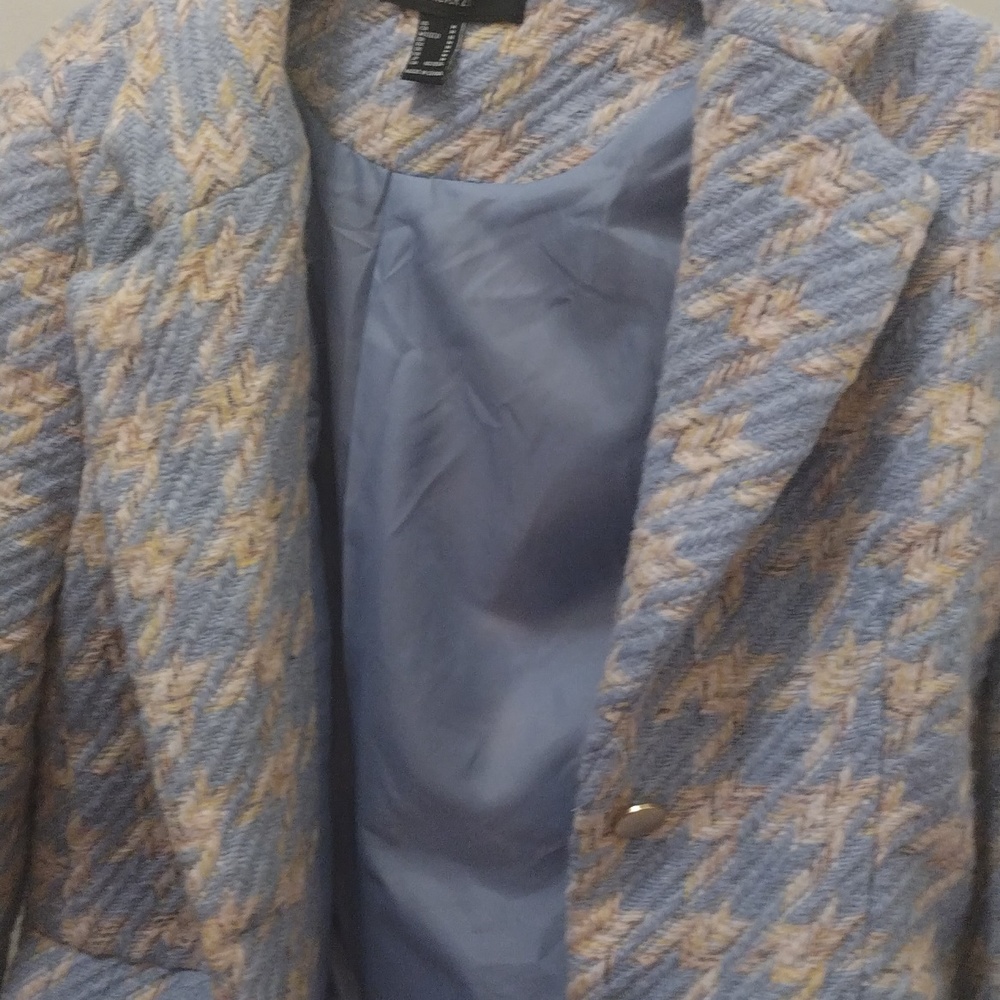 Blue tweed blazzer